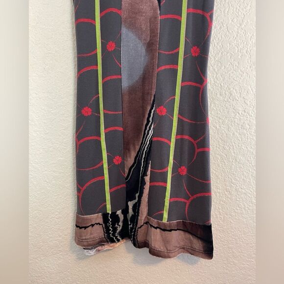 CUSTO BARCELONA Vintage Y2K Graphic Print MINI DRESS with faux fur NWT Sz 1 - Picture 6 of 10